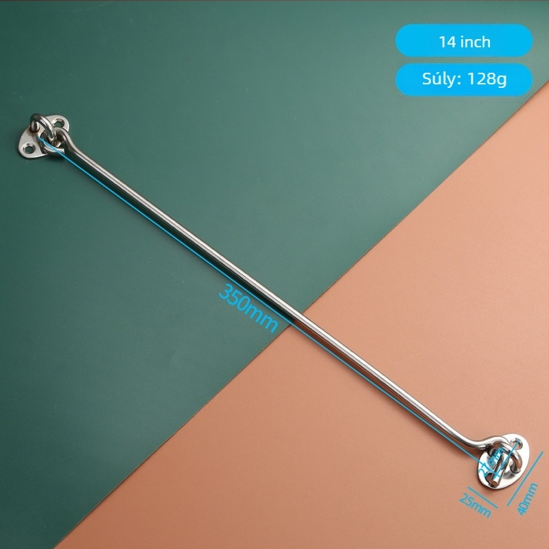 Rozsdamentes acél ablakkampó – fa ablakokhoz és ajtókhoz, korlátozó és zár, polírozott felület, új kínai stílus