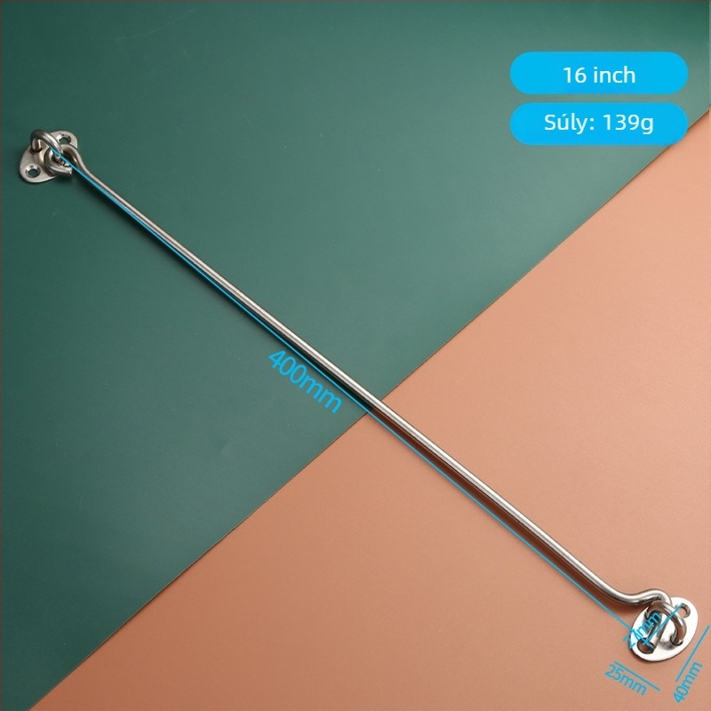 Rozsdamentes acél ablakkampó – fa ablakokhoz és ajtókhoz, korlátozó és zár, polírozott felület, új kínai stílus