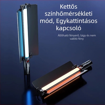 Hordozható RGB fotózás világítás, USB tápegység, 23W, 3200K színhőmérséklet, E27 foglalat