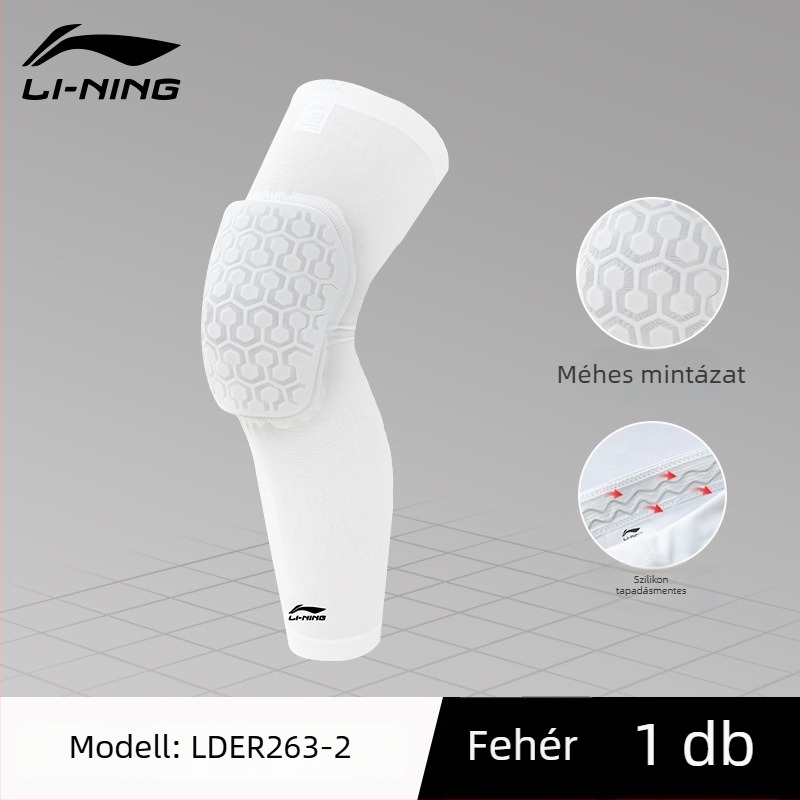 Li-Ning kosárlabda térdvédők – poliészter rostból, univerzális használat, vádlivédel