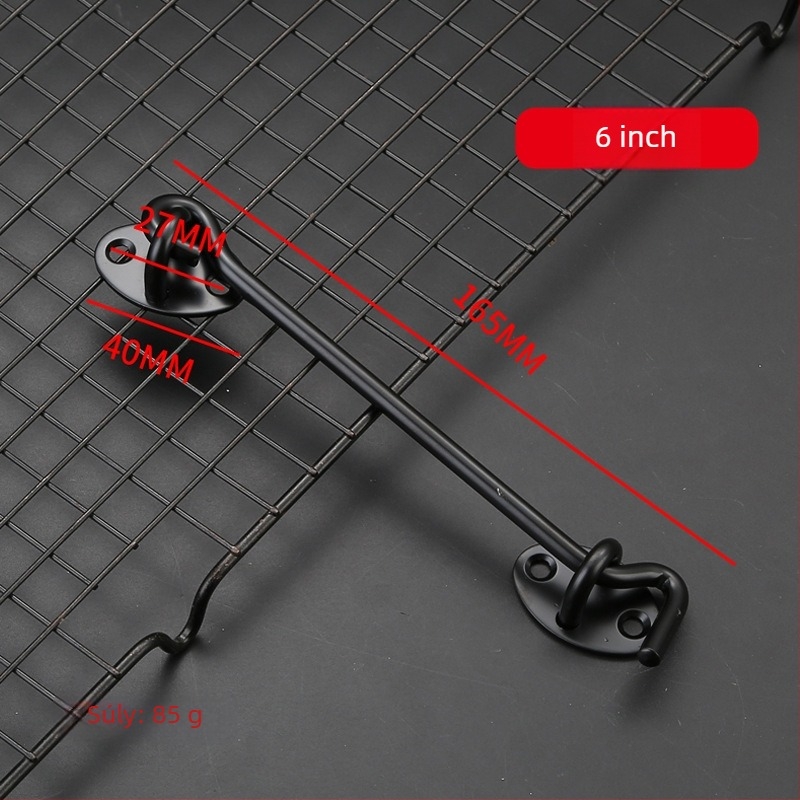 Rozsdamentes acél ablakhorog, kefés felülettel, szélbiztos ajtók és ablakokhoz, modell: ablakhorog, márka: Dawei, stílus: modern minimalist