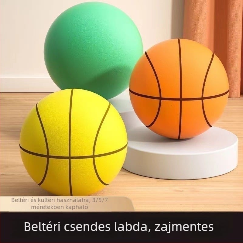 2 méteres visszapattanó edzőlabda kosárlabdához – halk beltéri használatra, megnövelt rugalmasság
