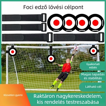 Futballlövésekhez piros szív jelöléssel készült pontos lövés gyakorlásához – lógatható edző cél fiataloknak