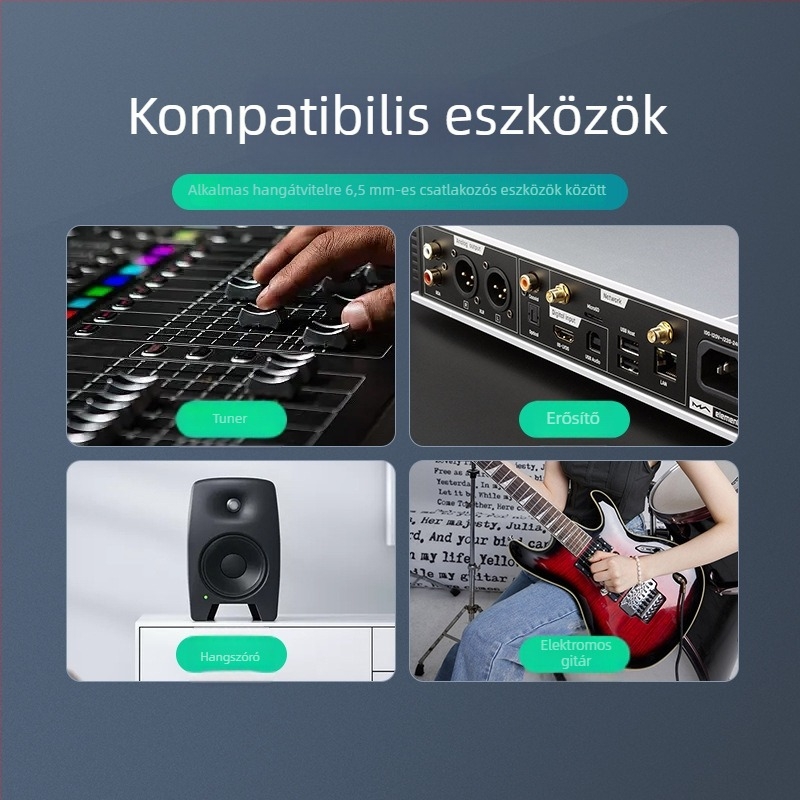 Wj hangkábel, aranyozott vezetők, oxigéntől mentes rézmag, ROHS tanúsítvány