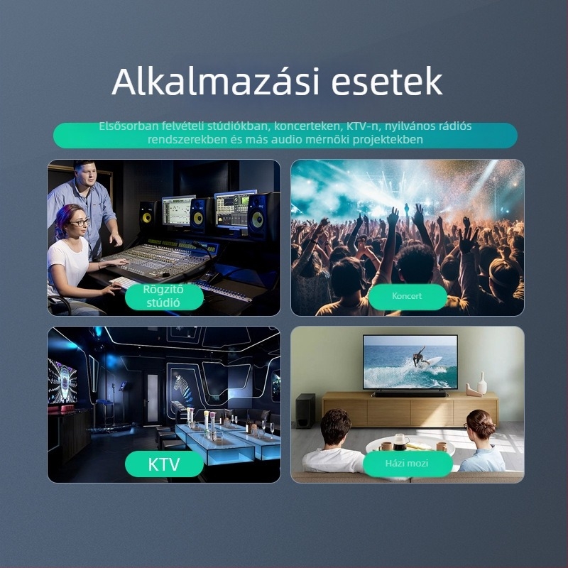 Wj hangkábel, aranyozott vezetők, oxigéntől mentes rézmag, ROHS tanúsítvány