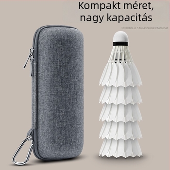 Badminton kiegészítői tároló doboz - hordozható vízálló keményhéjú tok, nyomásálló védelemmel, vászon anyag