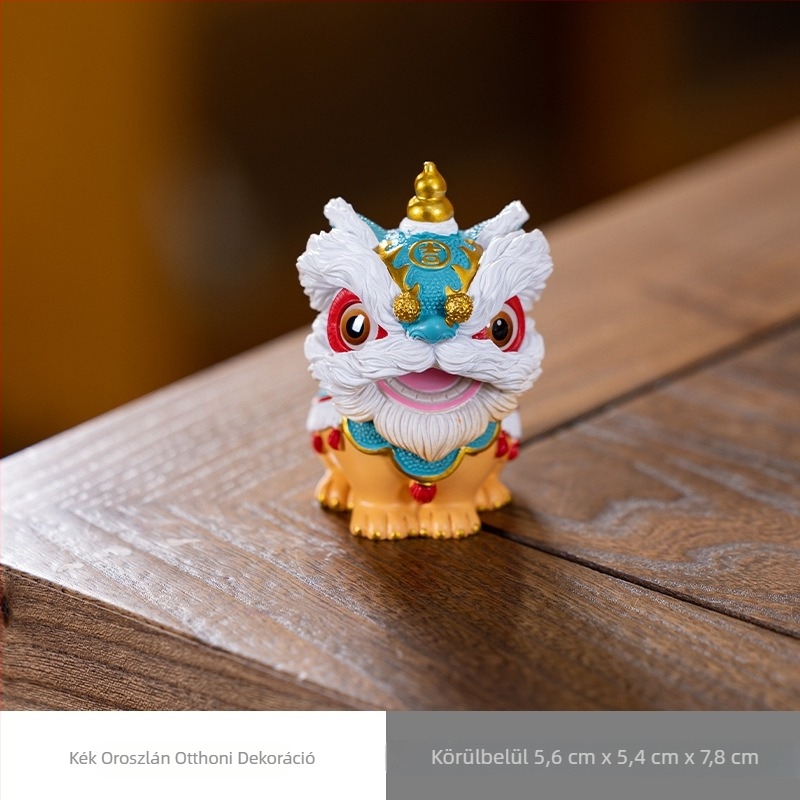 Tea Pet dísz — gyanta, modern minimalist stílus, autó- és íróasztal-dekoráció, aranyos otthoni kiegészítő