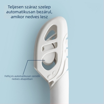 Teljesen száraz sznorkel, lebegő típusú alatti légzőberendezés, nyelv-támasztó szájrész, anyagok: folyékony szilikon + PVC, felnőtteknek