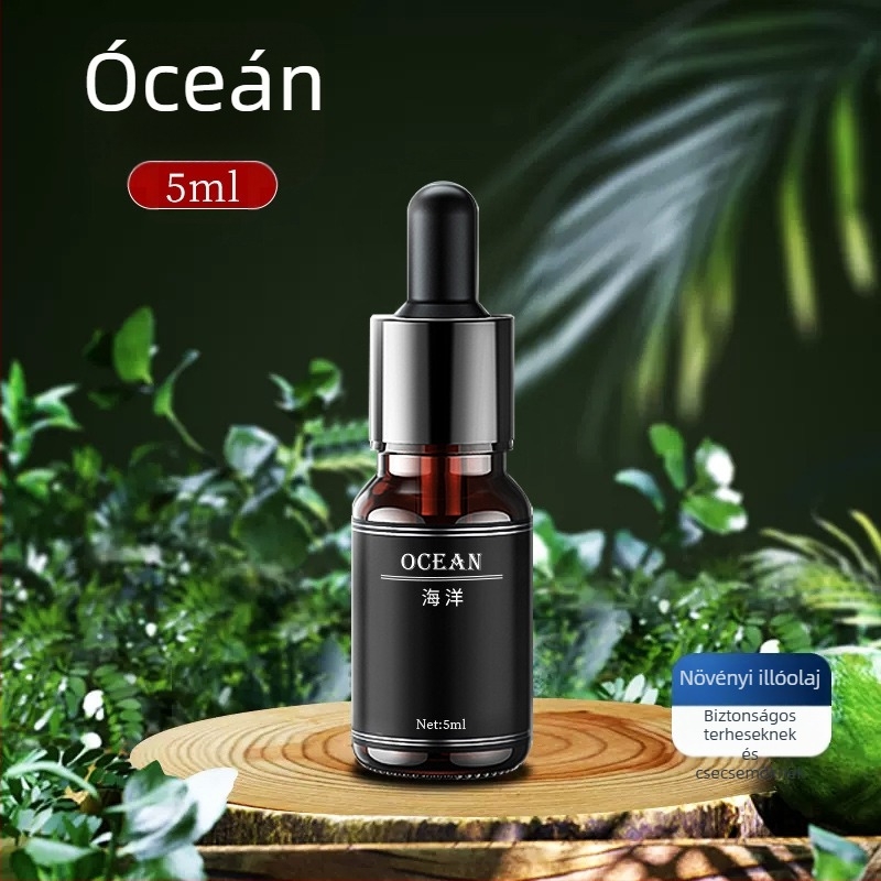 Autóban használható aromaterápiás diffúzor dekoráció, fémtartóval, 5–10 ml, Chypre illat, párolgási idő 61–90 nap