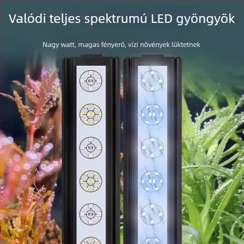Akvaráriumi fény – teljes spektrum, 15W, alumínium ötvözet, telefonos vezérlés, 1 kg