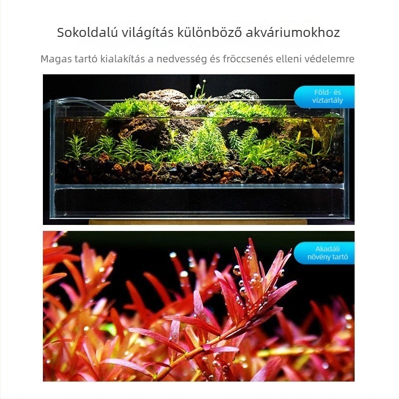 Akvaráriumi fény – teljes spektrum, 15W, alumínium ötvözet, telefonos vezérlés, 1 kg