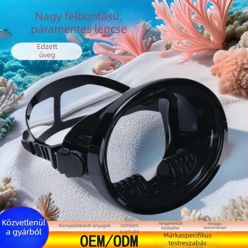 Felnőtt nagy keretes búvármaszk, HD élességgel szabad merüléshez és snorkelinghez