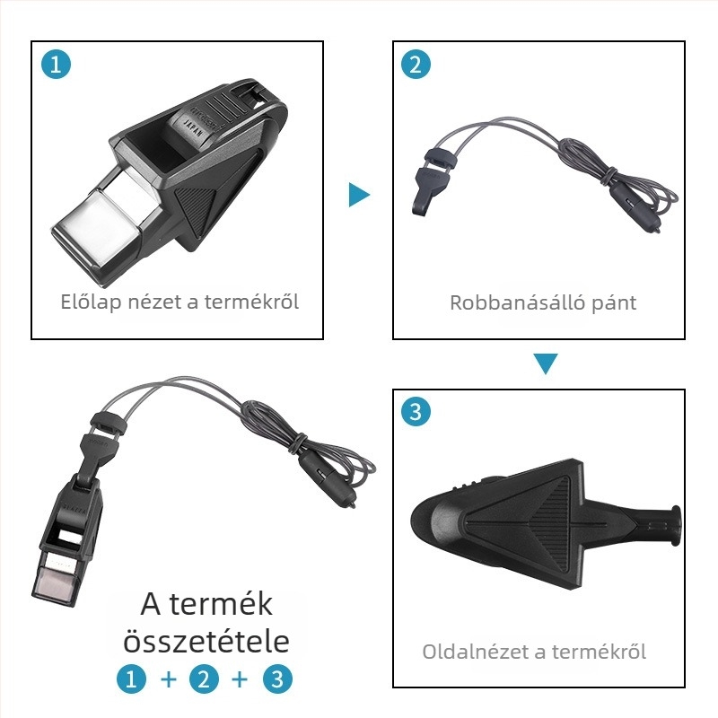 Molten professzionális síp – játékvezető síp kosárlabda, kézilabda, futball és röplabda számára, ABS, modell RA0040-KS