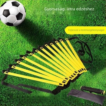 Vastag agilítási létra futball-edzéshez – PE anyag, csúszásmentes heveder, edzéssegéd