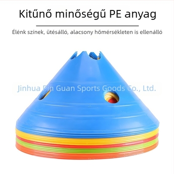 Futball-edzés korong logóval, LDPE anyagból, származás: Jinhua, Zhejiang, Crown márka, edzősegédeszköz futballhoz