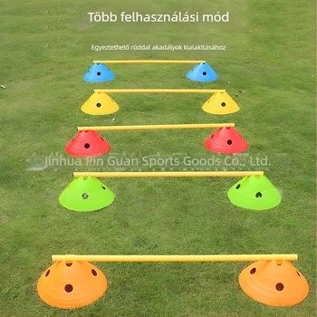 Futball-edzés korong logóval, LDPE anyagból, származás: Jinhua, Zhejiang, Crown márka, edzősegédeszköz futballhoz