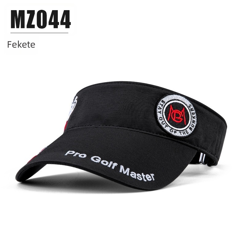 Férfi golf sapka - légáteresztő, gyorsan száradó poliészter, csíkos minta, napsütés elleni védelem