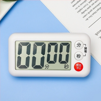 Konyhai időmérő elektronikus mozgással, LCD kijelző, elemről működik, kronográf, japán stílus