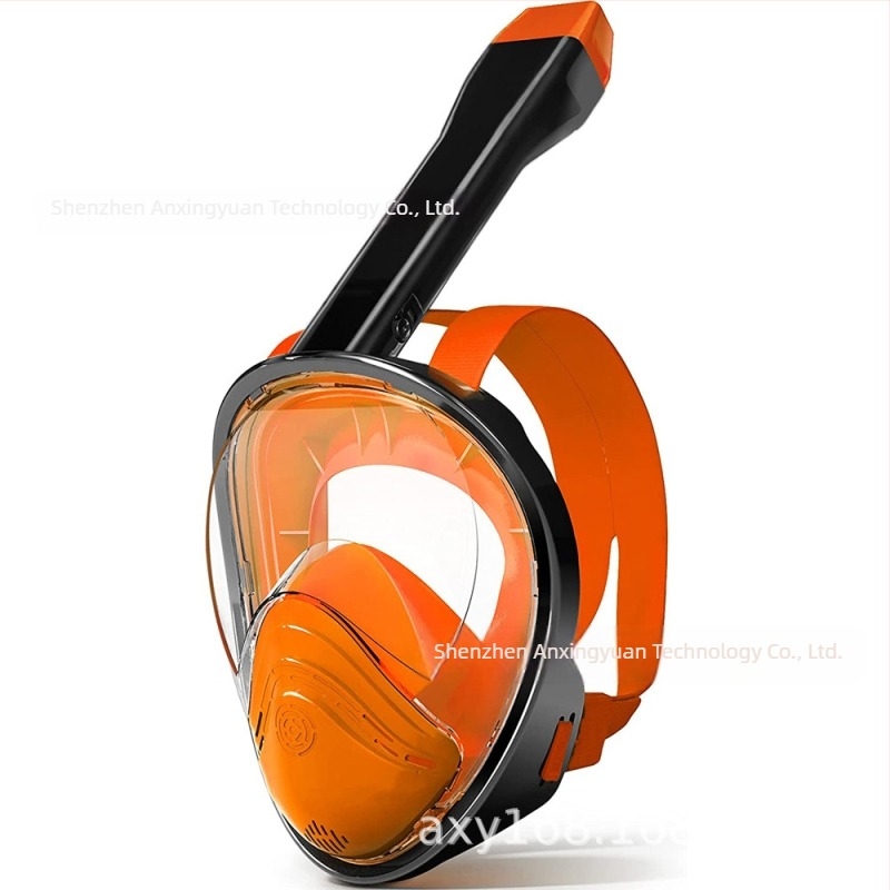 Felnőtt szilikonból készült búvármaszk teljes száraz snorkel-rendszerrel, párátlan