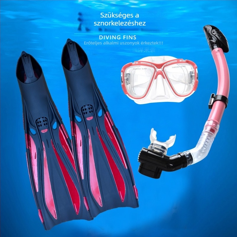 Búvár szemüveg, száraz légzőcső, hosszú uszonyok, zárt talpú uszonyok, úszóedzés, snorkelázás, háromrészes merülő készlet