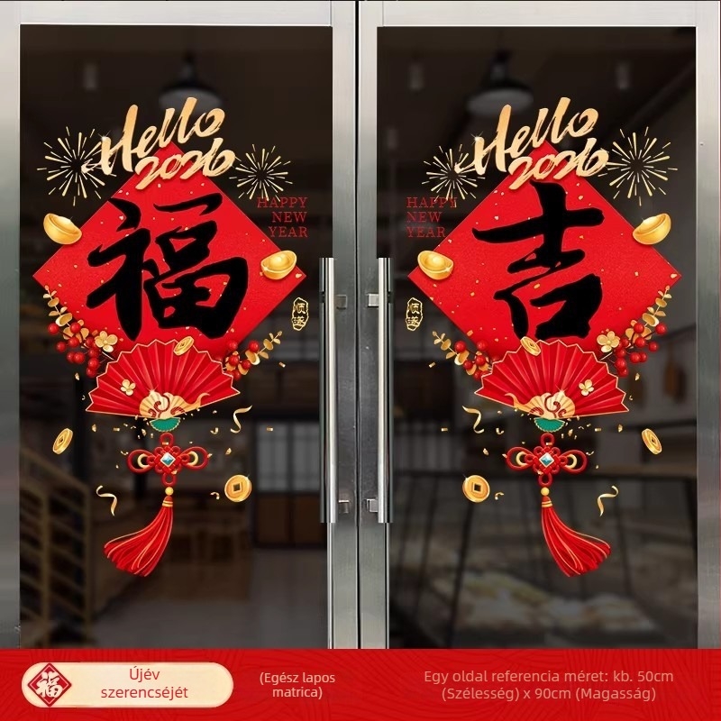 Statikus ablak matrica - Ablak virág, Márka Zhenhuan, Anyag: Statikusfilm, Csomagolás: Nincs