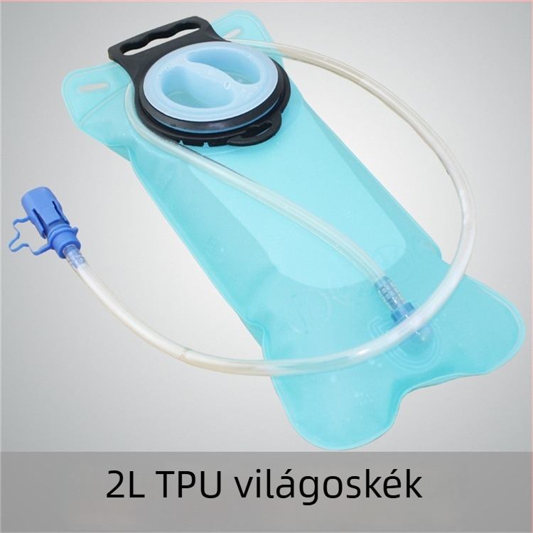Kültéri hidratációs tasak 2L, TPU anyag, összecsukható, vízálló anyag, ideális strandra, kempingezéshez és kerékpározáshoz