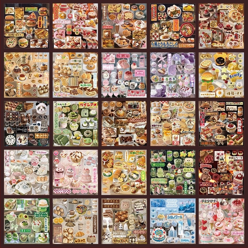 DIY kártya matricák koreai papírvágás stílusban, kézzel készített napló dekoráció, matt képernyőfilm, OEM feldolgozás