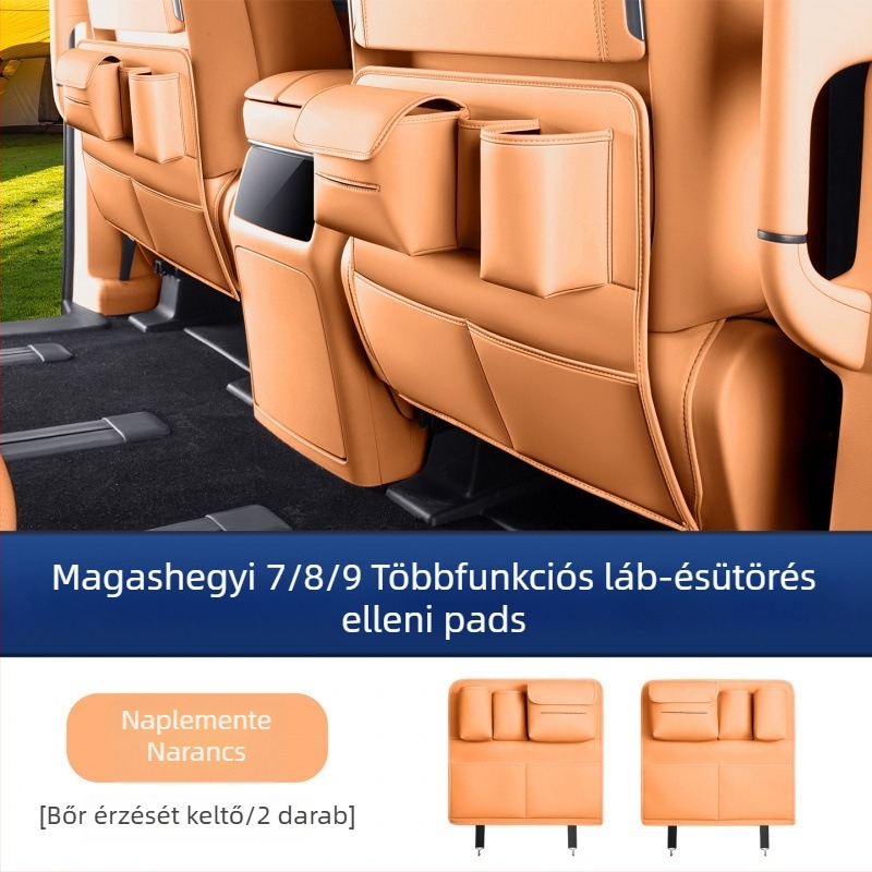 Alpine 7/8/9-ülés hátsó ajtóvédő párna, műanyag anyag, többfunkciós belső védő kiegészítő