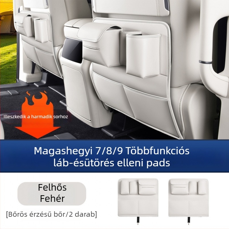 Alpine 7/8/9-ülés hátsó ajtóvédő párna, műanyag anyag, többfunkciós belső védő kiegészítő