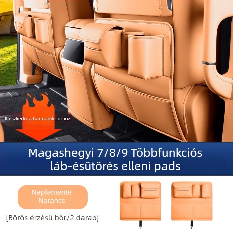 Alpine 7/8/9-ülés hátsó ajtóvédő párna, műanyag anyag, többfunkciós belső védő kiegészítő