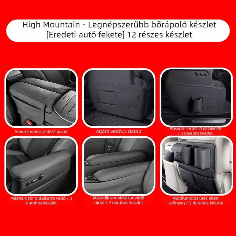 Alpine 7/8/9-ülés hátsó ajtóvédő párna, műanyag anyag, többfunkciós belső védő kiegészítő