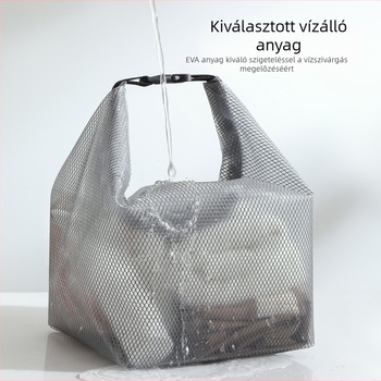 Úszótáska, kézitáska-stílus, PVC, többfunkciós, utazásokhoz, sminkhez és asztali használathoz