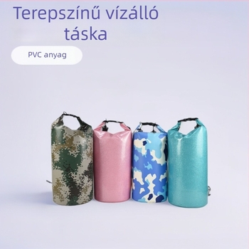 Személyre szabott kamufláž mintás vízálló táska PVC hálós anyagból, raftinghoz, kempingezéshez és szörfözéshez