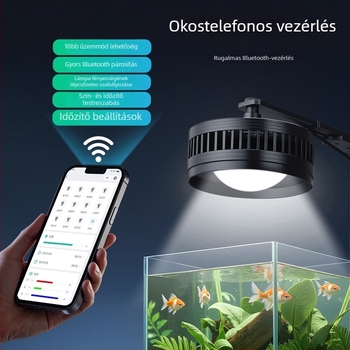 Teljes spektrumos RGB akvárium LED világítás algagátláshoz, 35–80W, aranyhalakhoz és vízi növényekhez