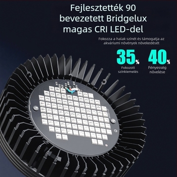 Teljes spektrumos RGB akvárium LED világítás algagátláshoz, 35–80W, aranyhalakhoz és vízi növényekhez