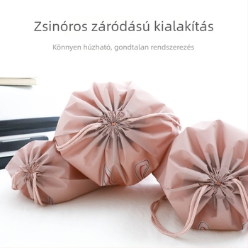 Utazáshoz való vízálló húzózáras tároló táska nedves és koszos ruhák számára, kis tasak fehérneműnek és zokniknak