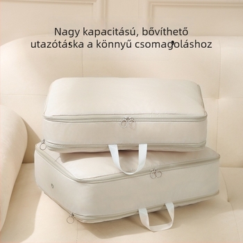Kompressziós tároló tasak pehelykabátok és paplanok tárolására, por- és vízálló, utazáshoz