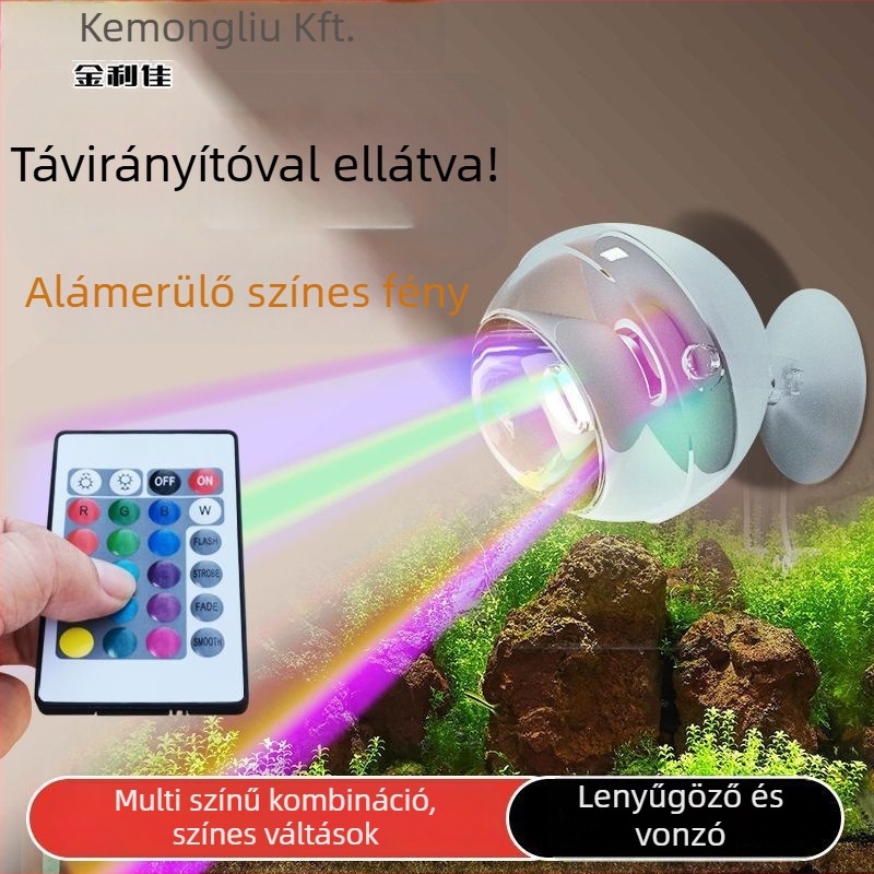 Akvárium LED klip lámpa - vízálló, ultra-fényes, dekoratív spotlámpa