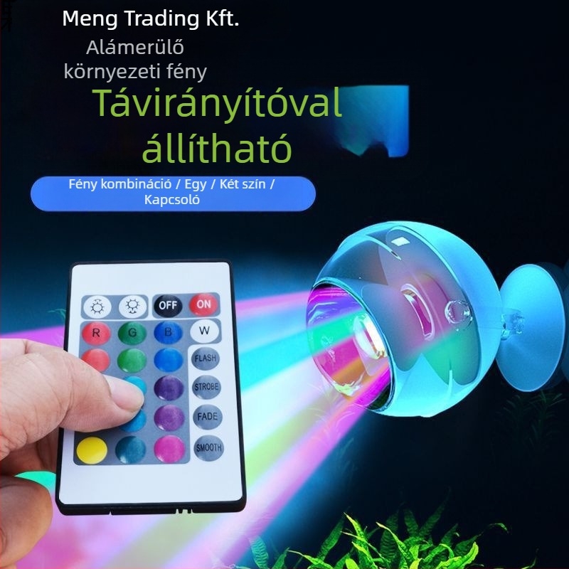 Akvárium LED klip lámpa - vízálló, ultra-fényes, dekoratív spotlámpa