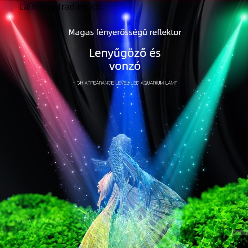Akvárium LED klip lámpa - vízálló, ultra-fényes, dekoratív spotlámpa
