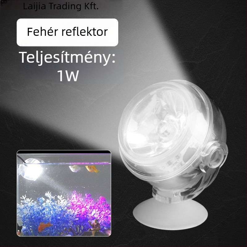 Akvárium LED klip lámpa - vízálló, ultra-fényes, dekoratív spotlámpa