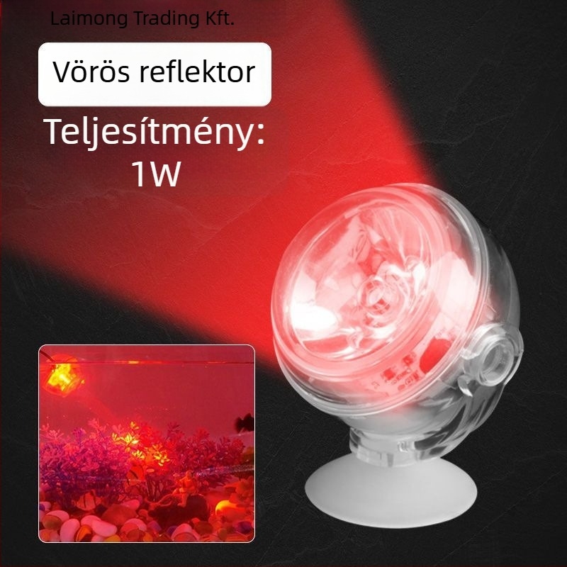 Akvárium LED klip lámpa - vízálló, ultra-fényes, dekoratív spotlámpa