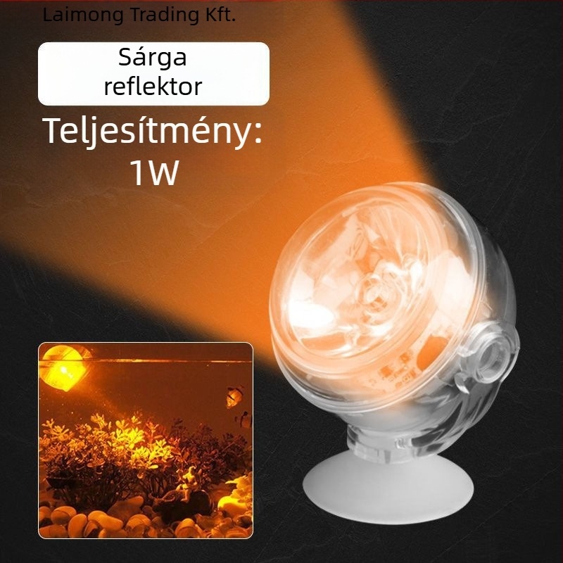 Akvárium LED klip lámpa - vízálló, ultra-fényes, dekoratív spotlámpa