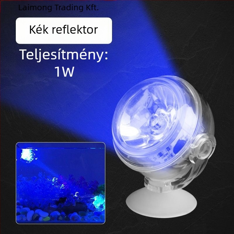 Akvárium LED klip lámpa - vízálló, ultra-fényes, dekoratív spotlámpa