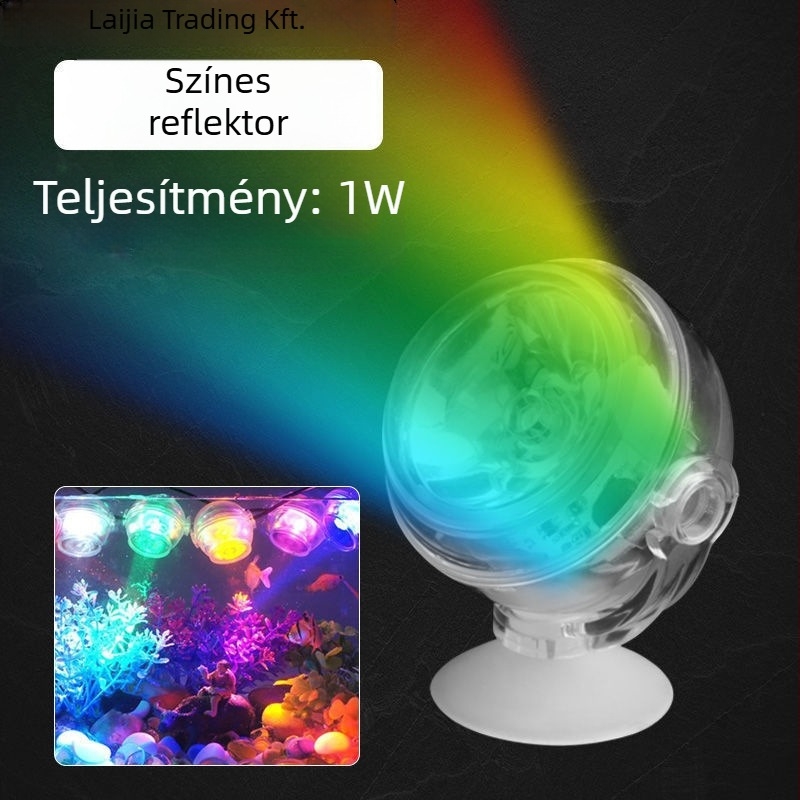 Akvárium LED klip lámpa - vízálló, ultra-fényes, dekoratív spotlámpa