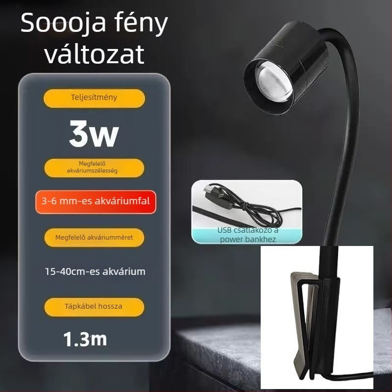 LED akváriumi spotlámpa három időzítővel halak és vízi növények számára