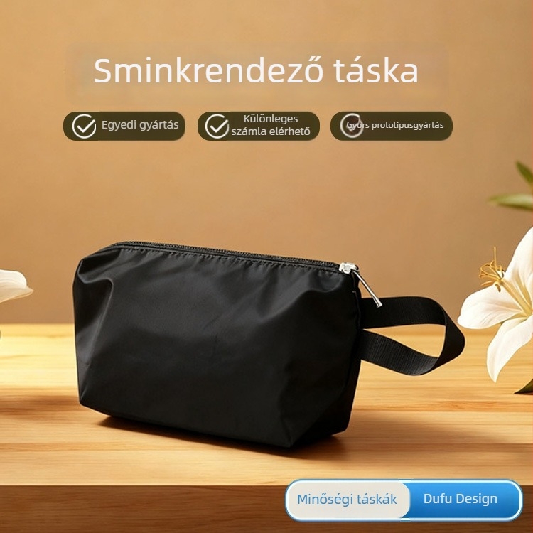 Férfiaknak szánt hordozható utazási kozmetikai és higiéniai táska, vízálló, nagy kapacitású rendező