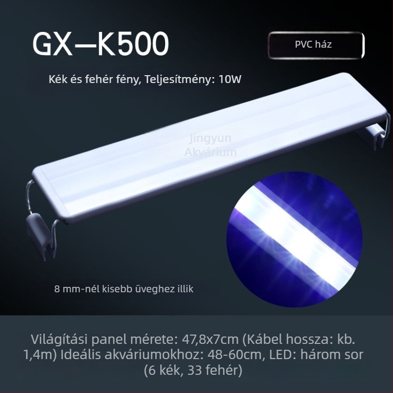LED Akvárium Lámpa, energiatakarékos, vízálló, fény növényekhez az akváriumban, napfény-szimuláció, 5W