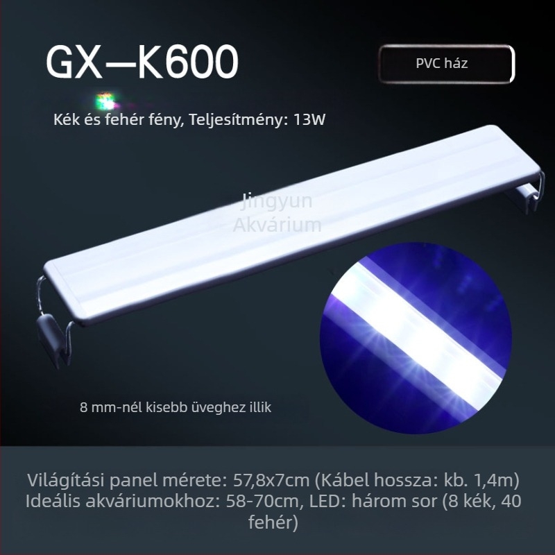 LED Akvárium Lámpa, energiatakarékos, vízálló, fény növényekhez az akváriumban, napfény-szimuláció, 5W