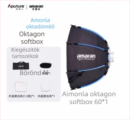 Fénydiffúzor-készlet fotózáshoz gyors szereléssel, több formájú diffúzorok (nyolcszög, négyzet, csík), nemszőtt anyag